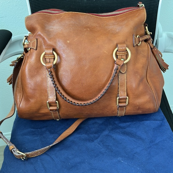 Dooney & Burke Elegant Brown Leather Handbag - Picture 5 of 17